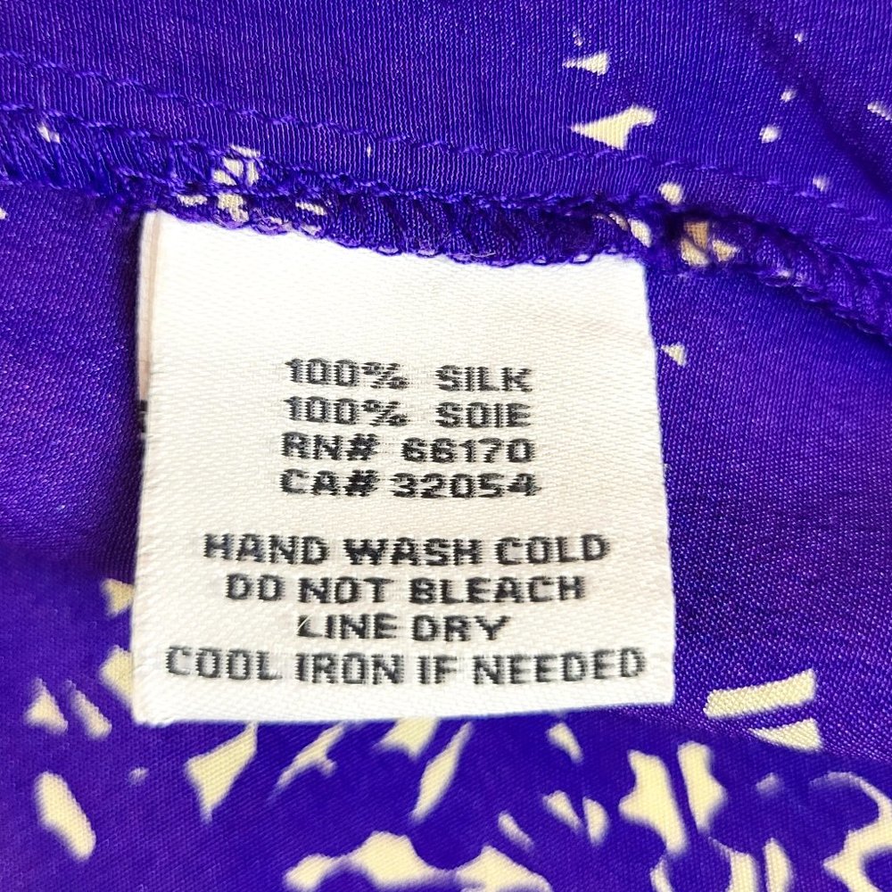 Kimchi Blue Urban Outfitters Purple Silk V Neck Mini Dress, Size Medium, EUC - Picture 6 of 6